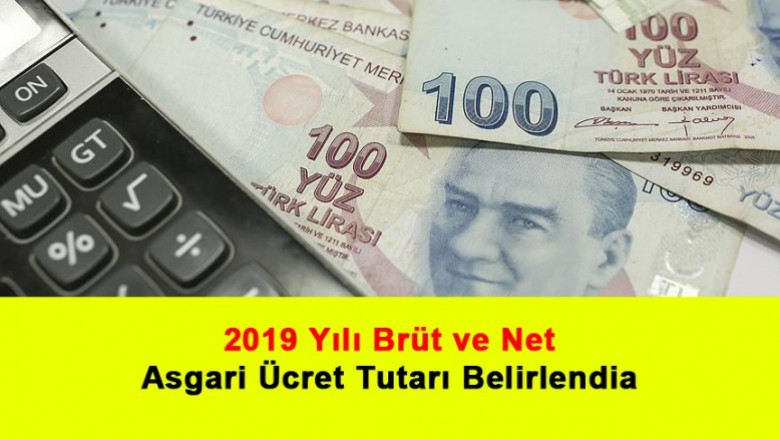   2019 Yılı Brüt Ve Net Asgari Ücret Tutarı Belirlendi   