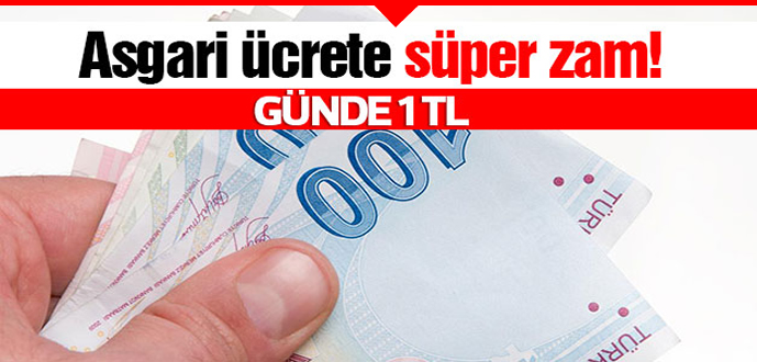Temmuz Asgari Ücret 1,72 TL Artacaktır