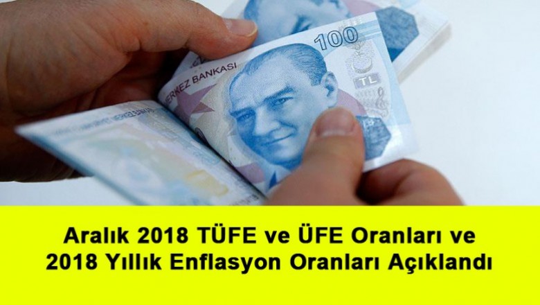   Aralık 2018 Tüfe Ve Üfe Oranları Ve 2018 Yıllık Enflasyon Oranları Açıklandı   