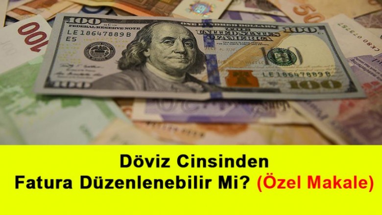   Döviz Cinsinden Fatura Düzenlenebilir Mi?   