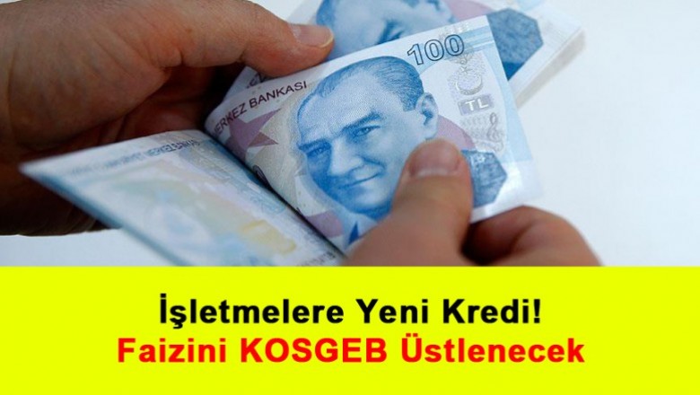   İşletmelere Yeni Kredi! Faizini KOSGEB Üstlenecek   