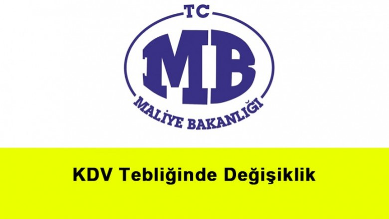   Katma Değer Vergisi Tebliğinde Değişiklik Yapılmasına Dair Tebliğ (Seri No: 21)   