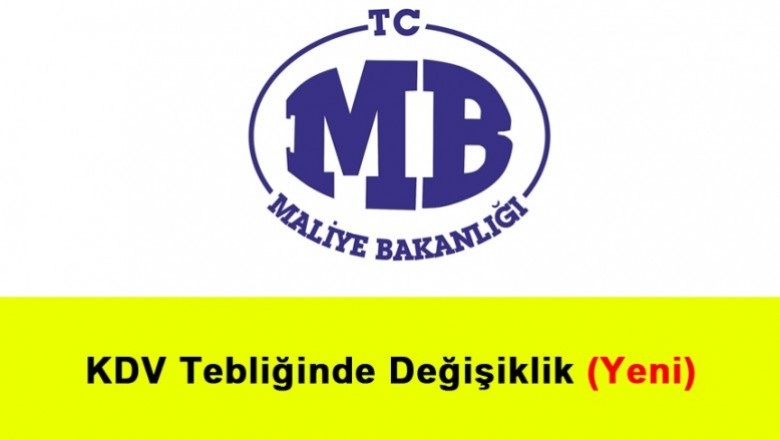   KDV Tebliğinde Değişiklik (Seri No: 20)   